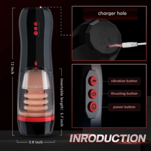 climber lifelike automatic piston telescopic sucking male masturbation cup