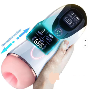 powerful fox automatic male masturbator cup sucking 8 vibration oral sex machine toys for man