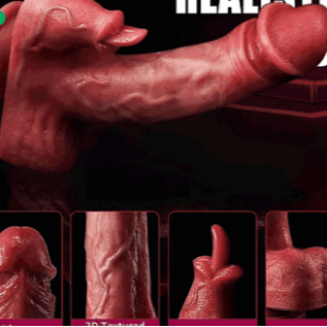 5 in1 heating licking vibrating rotating automatic thrusting realistic dildo vibrator