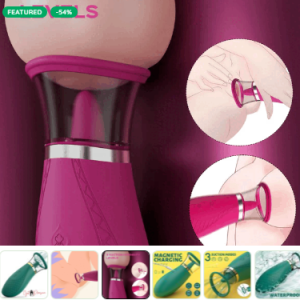 nipples sucking vibrator sex toys clitoral 3 sucking 9 licking modes green